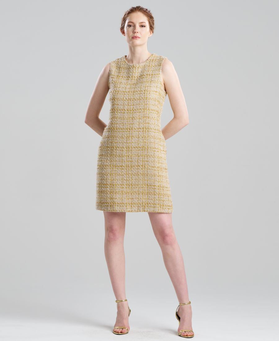 

Женское блестящее платье с вырезом-лодочкой Natori, champagne