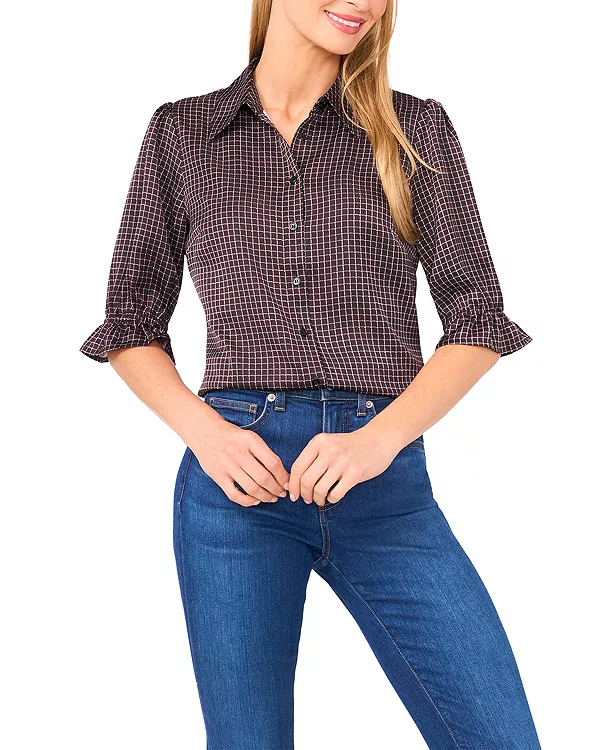 

Блузка с принтом Cece, черный