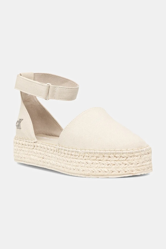 Эспадрильи FLATFORM на платформе с ремешком MG Calvin Klein Jeans, бежевый