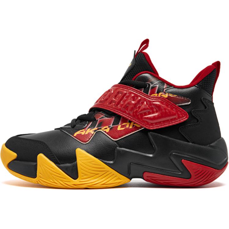 

QIAODAN Износостойкие детские баскетбольные кроссовки Mid Top Yellow Black