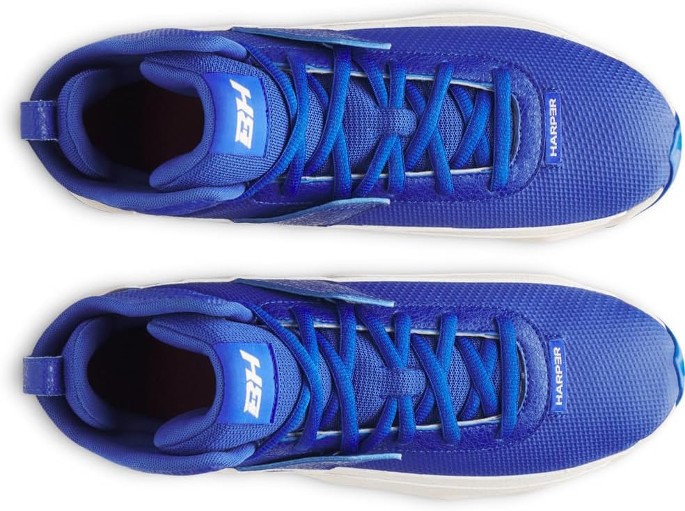 Бейсбольные бутсы Under Armour Harper 10 Rm, (401) Royal/Stone/Royal — фото 4