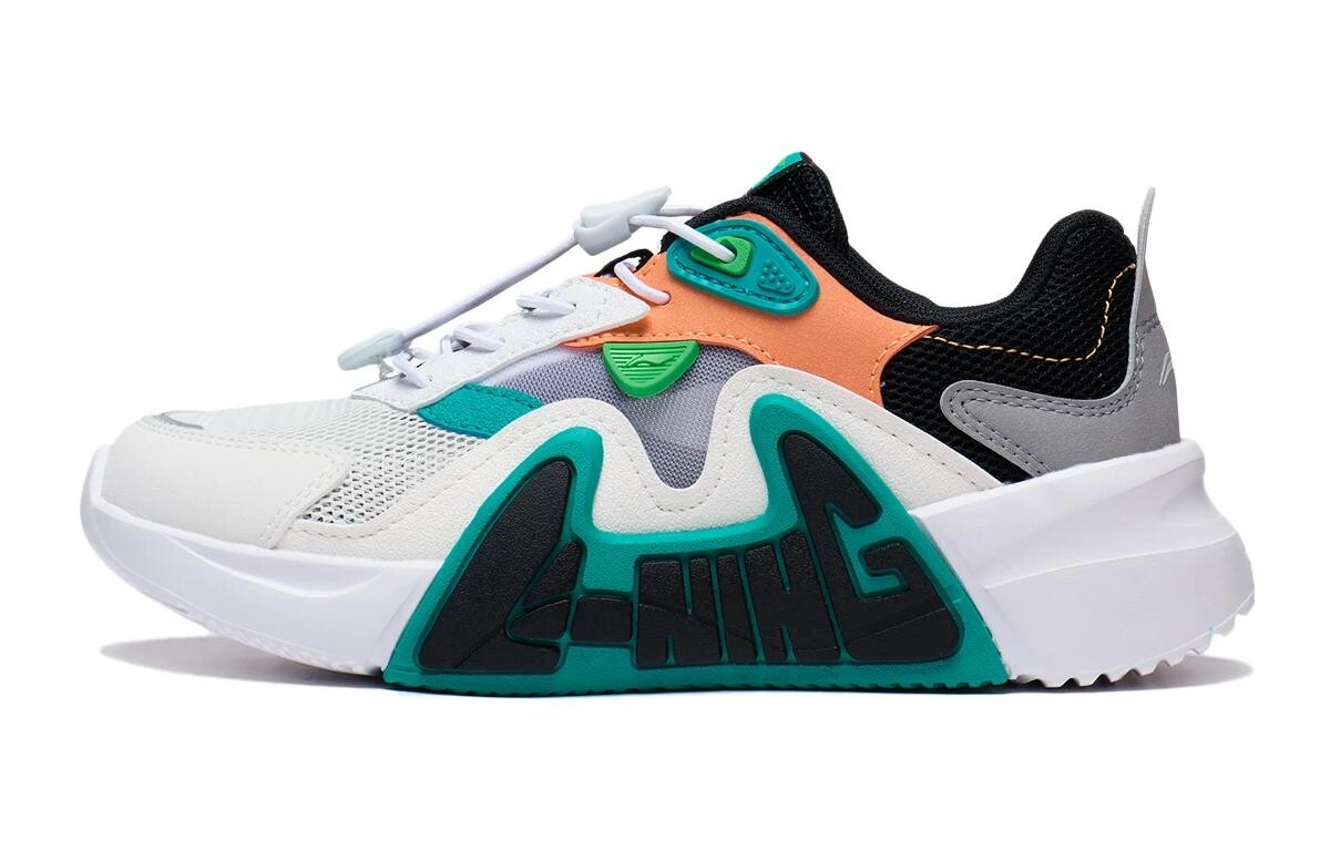 

Кроссовки LINING YOUNG Kids Lifestyle Shoes GS Low-top White/Black/Green/Orange