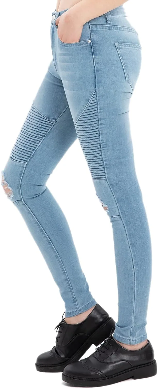 

Lisskolo женские джинсы скинни mid high waist slim fit