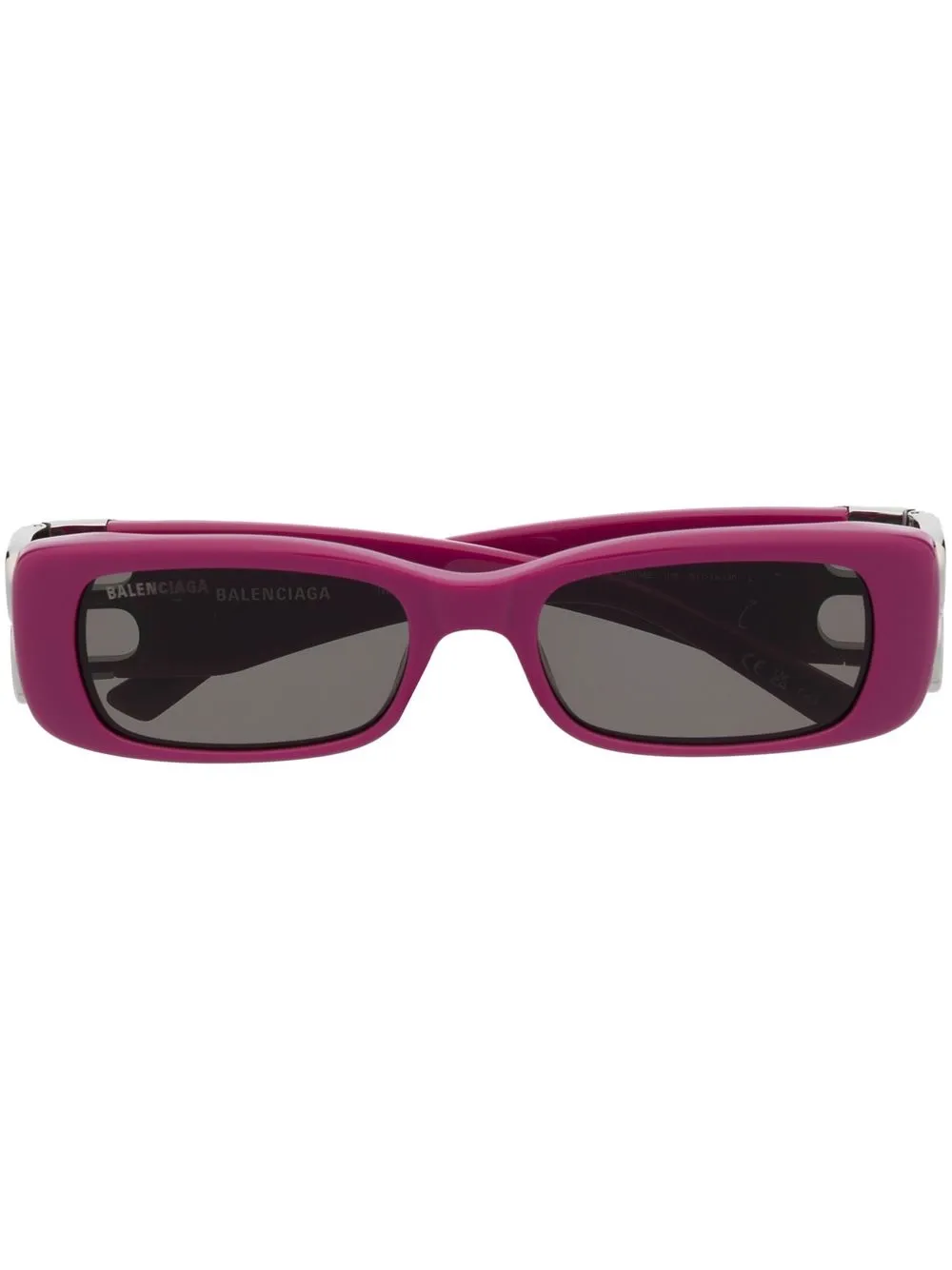 

Солнцезащитные очки Dynasty в прямоугольной оправе Balenciaga Eyewear, розовый
