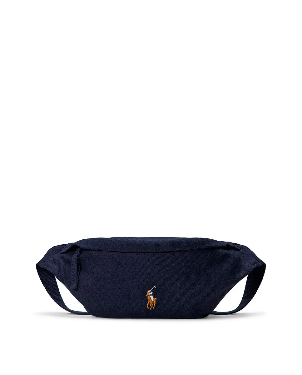 

Мужская поясная сумка из 100% хлопка с вышитой лошадью Polo Ralph Lauren, цвет Azul Melange