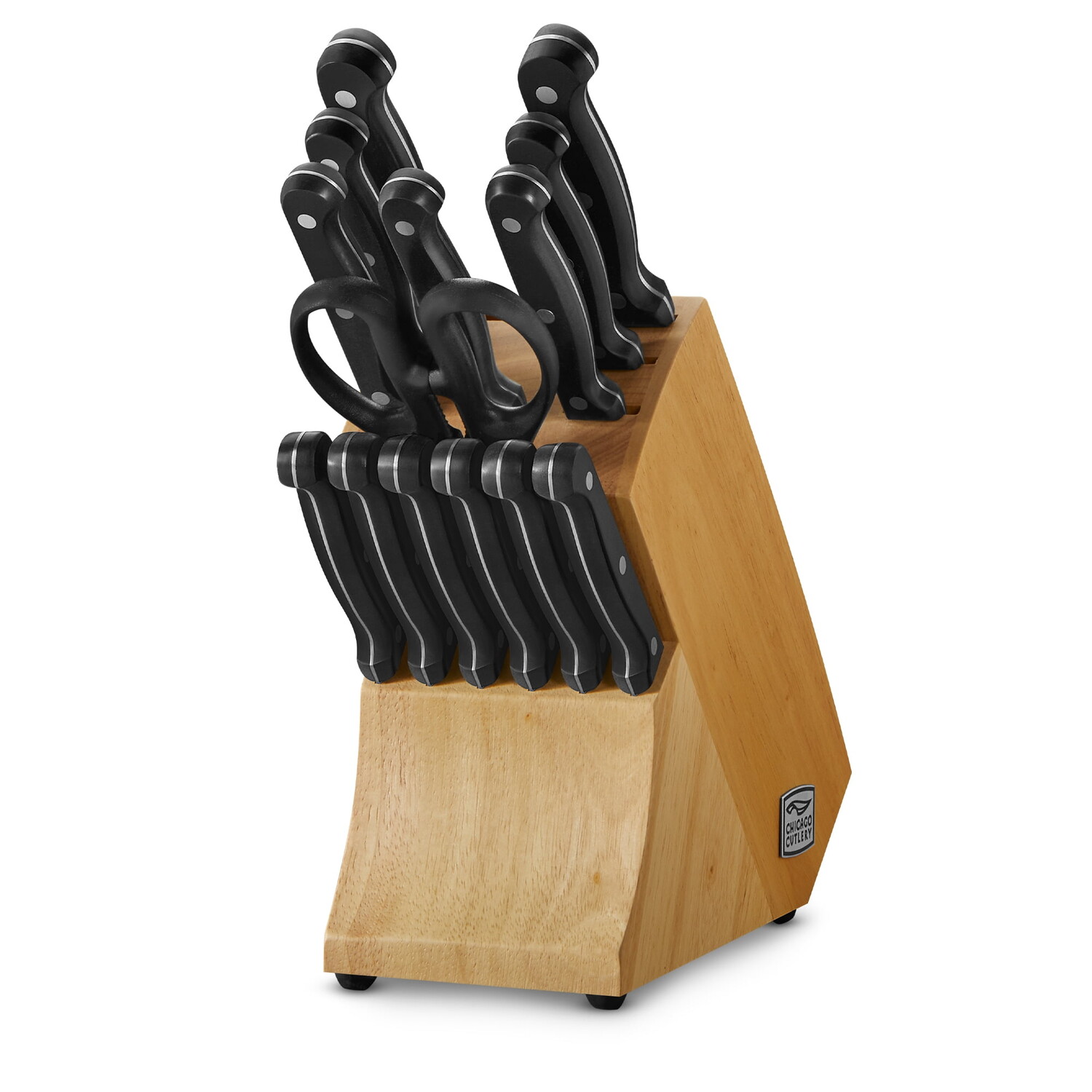 

Набор кухонных ножей Chicago Cutlery Essentials 15 предметов, коричневый