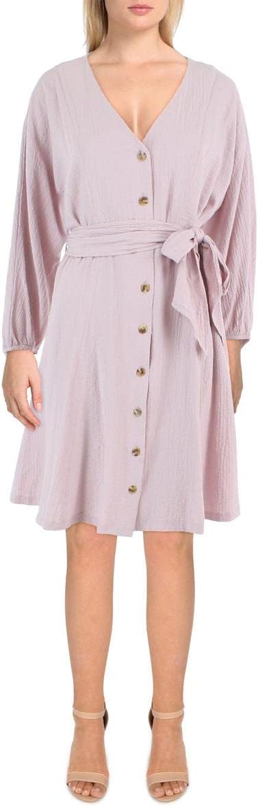

Женское платье-рубашка Calvin Klein длиной до колена на пуговицах, Dusty Mauve