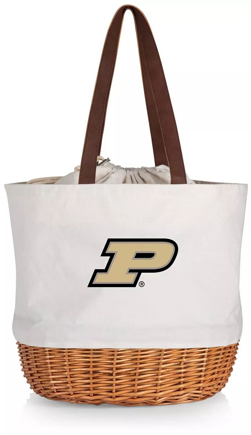 

Сумка-корзина из парусины и ивы Picnic Time Purdue Boilermakers