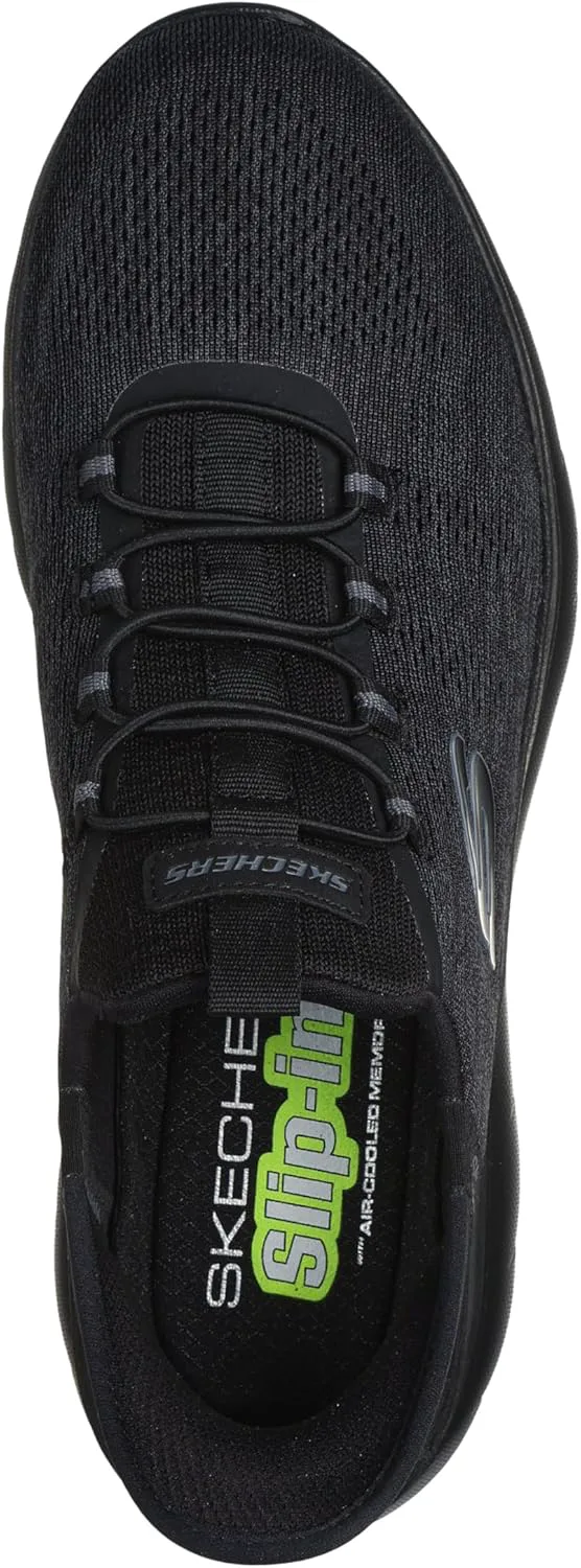 Мужские слипоны Skechers Summits Key Pace без застежек, черный — фото 3