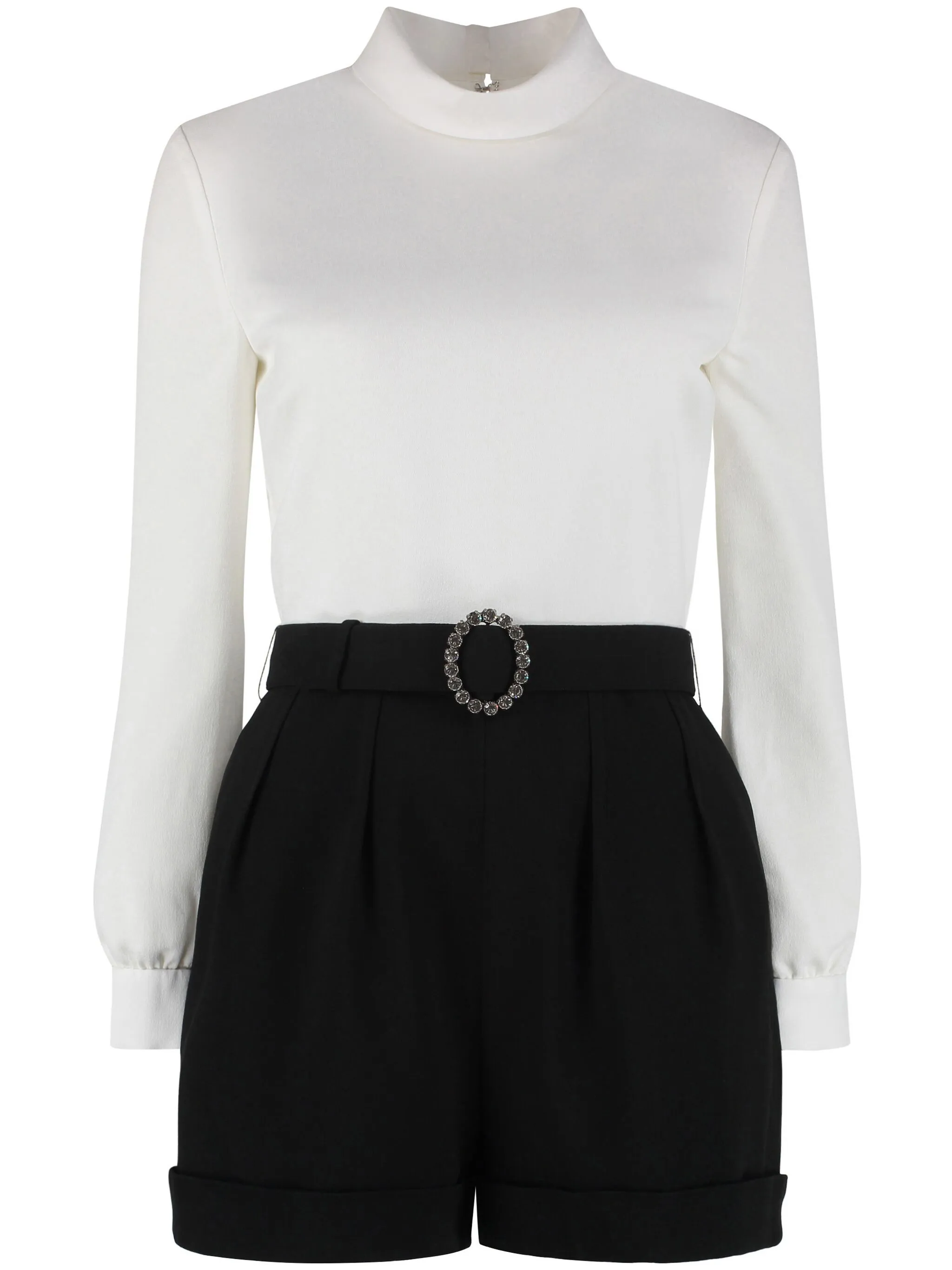 

Ромпер с открытой спиной Saint Laurent, белый