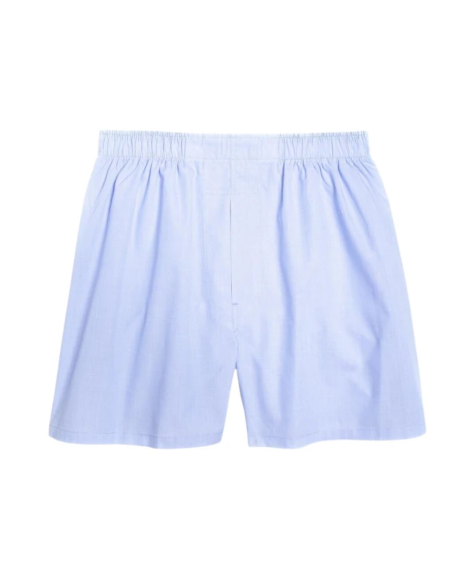 

Хлопковые боксерские шорты свободного кроя Brooks Brothers, синий