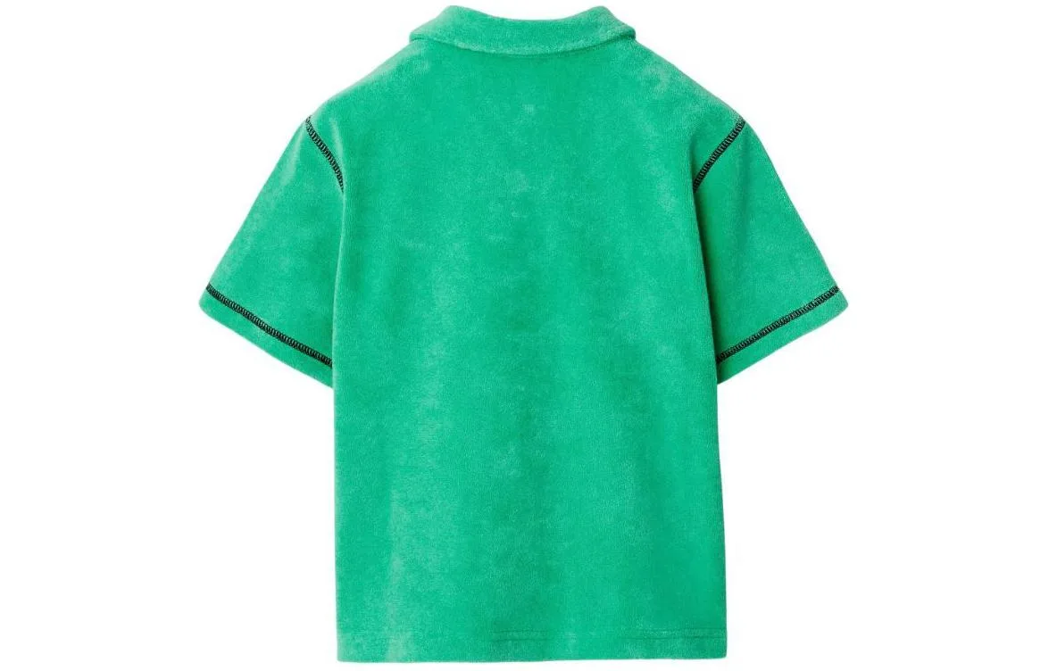 Burberry Поло для детей Jade Green — фото 4
