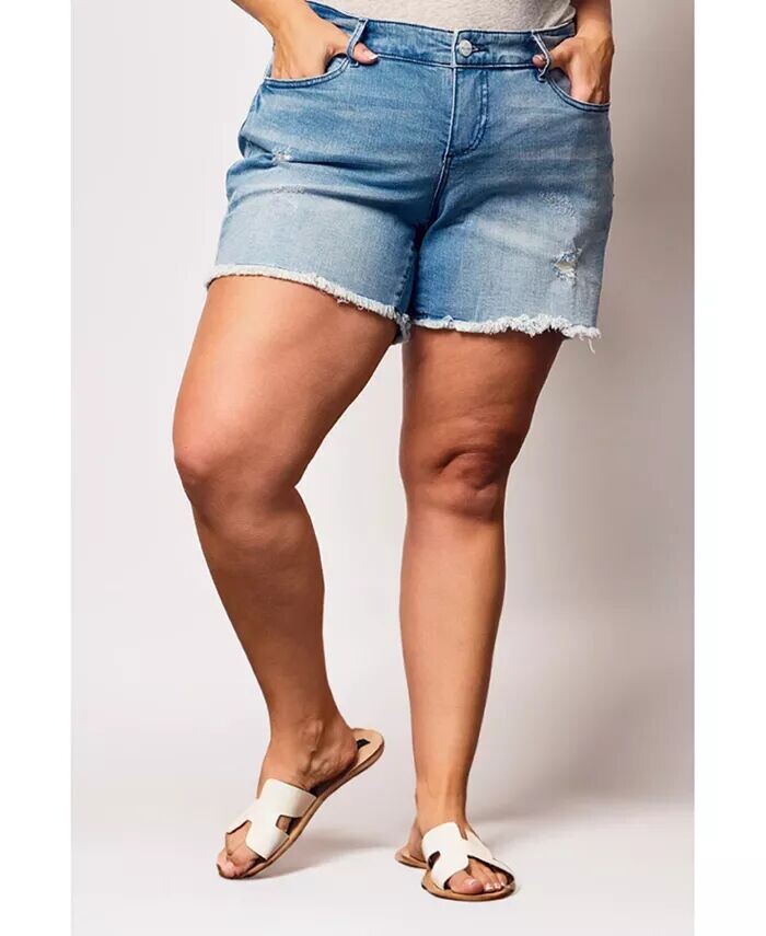 

Джинсовые шорты больших размеров SLINK Jeans, синий
