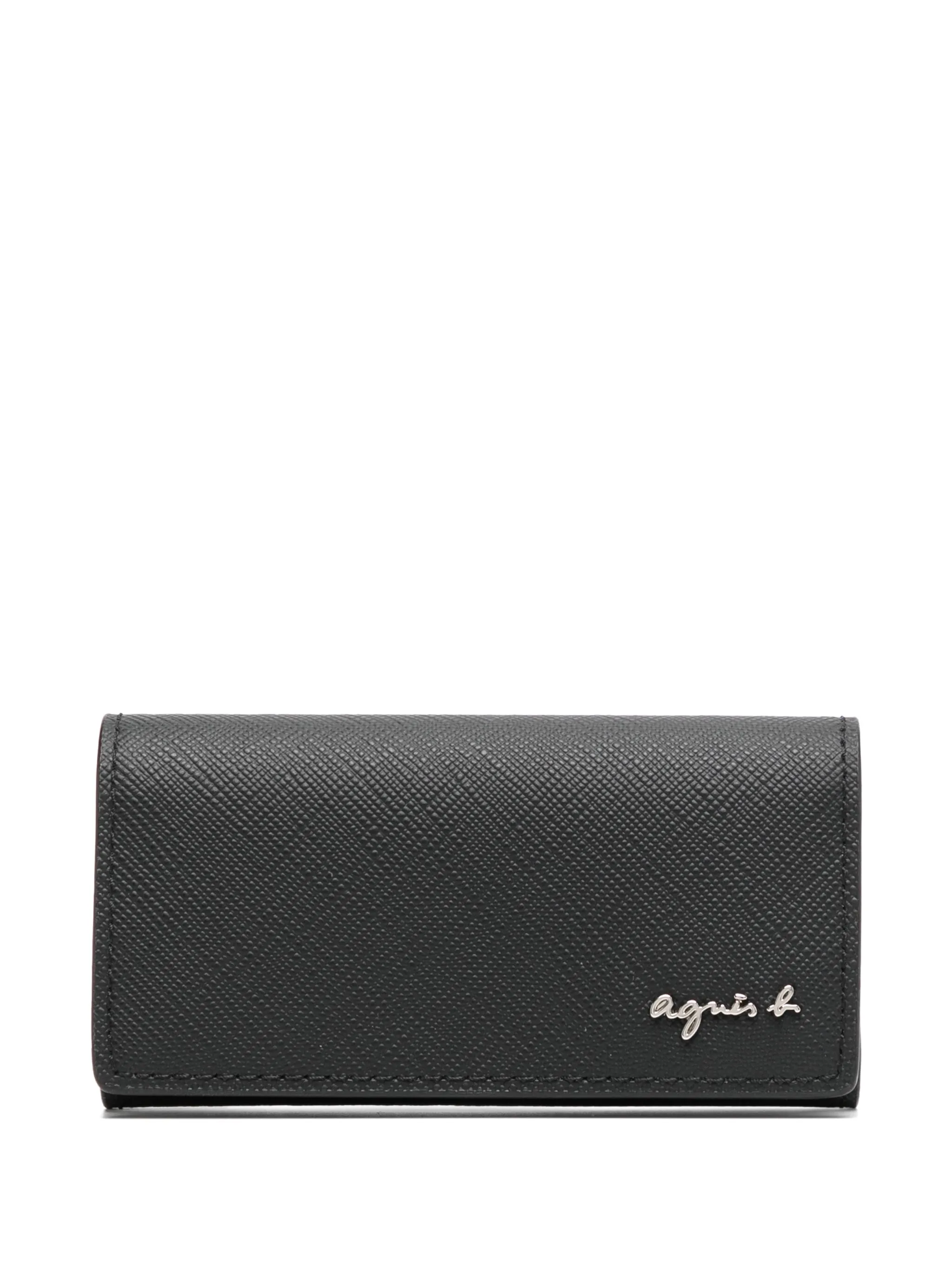 

Кошелек с логотипом Agnès B., черный