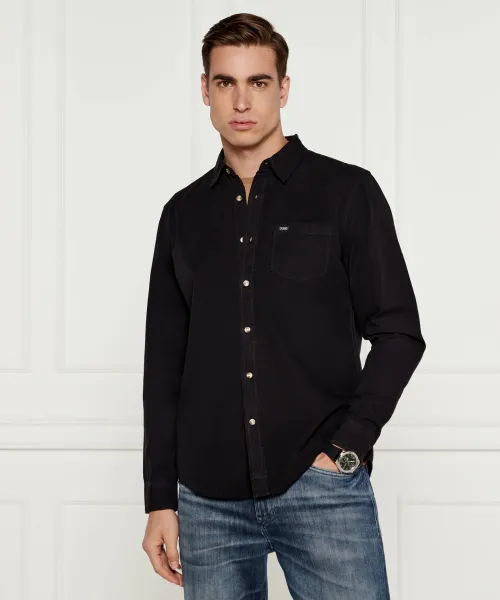 

Рубашка Slim fit Guess Jeans, черный