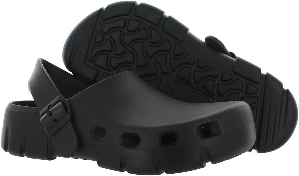 Деревянные сандалии Birkenstock Unisex Birki Flow EVA, Black — фото 2