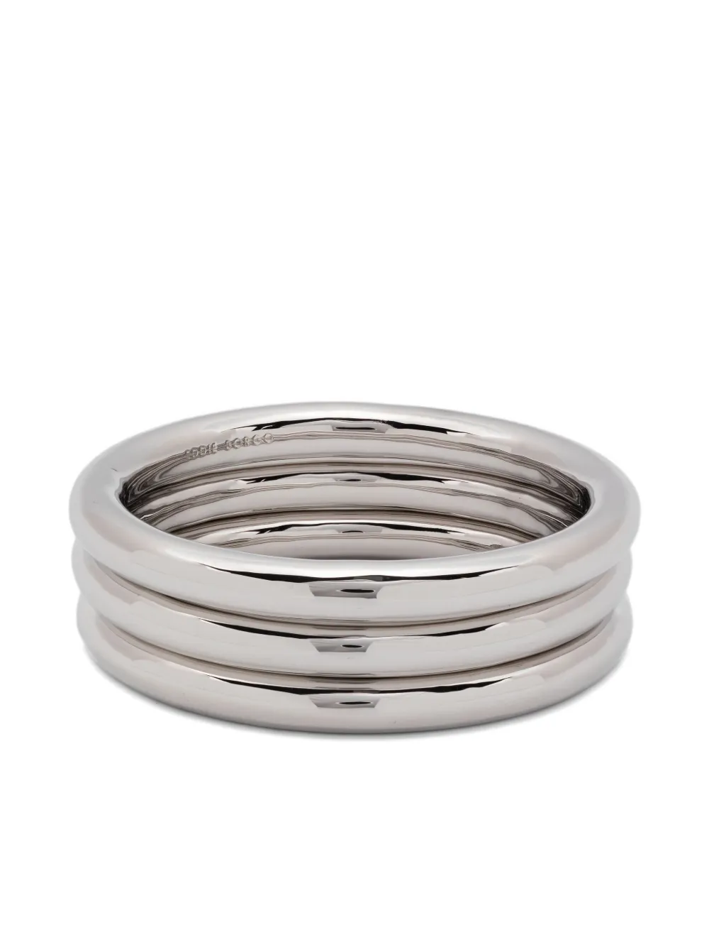 

Набор из трех браслетов cylinder Eddie Borgo, серебристый