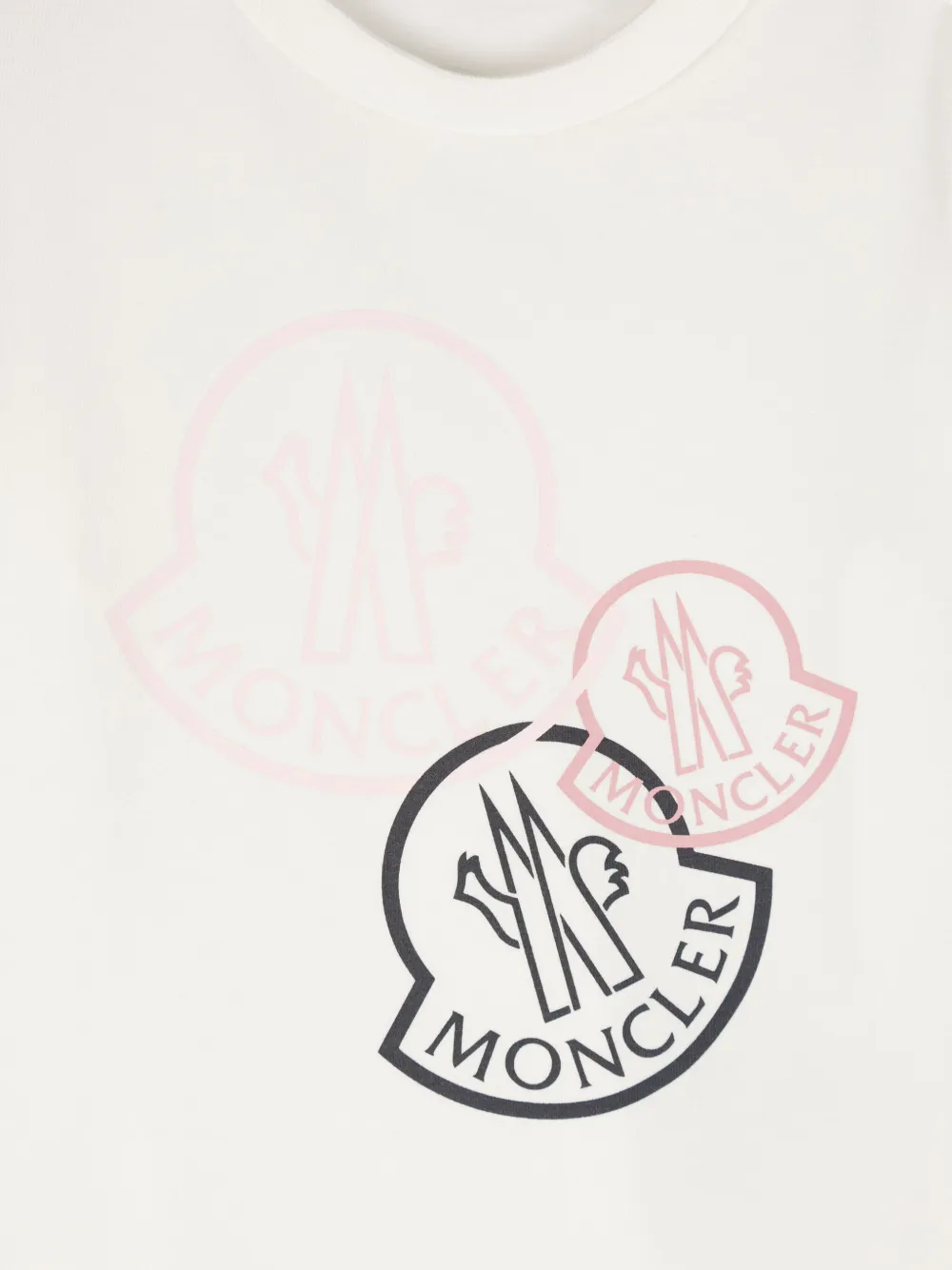 Футболка с логотипом Moncler Enfant, нейтральный — фото 3