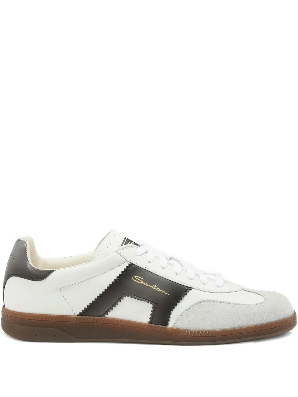 

Кожаные кроссовки Santoni, белый