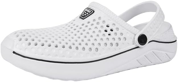 

Летние водные сандалии с хорошим дренажем, мужские пляжные водные сандалии, нескользящие легкие сандалии Hhhchpm, белый