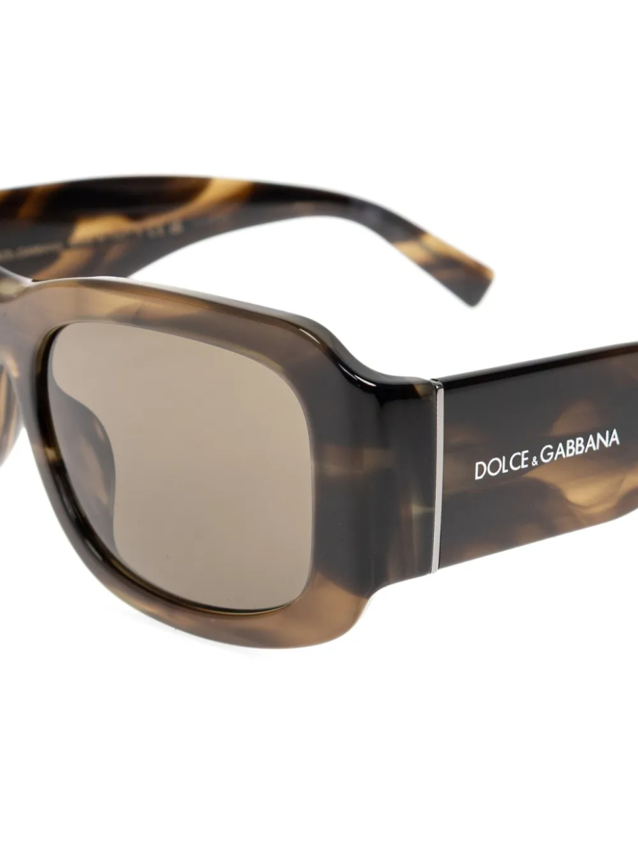 Солнцезащитные очки Lusso Sartoriale Dolce & Gabbana Eyewear, коричневый — фото 2