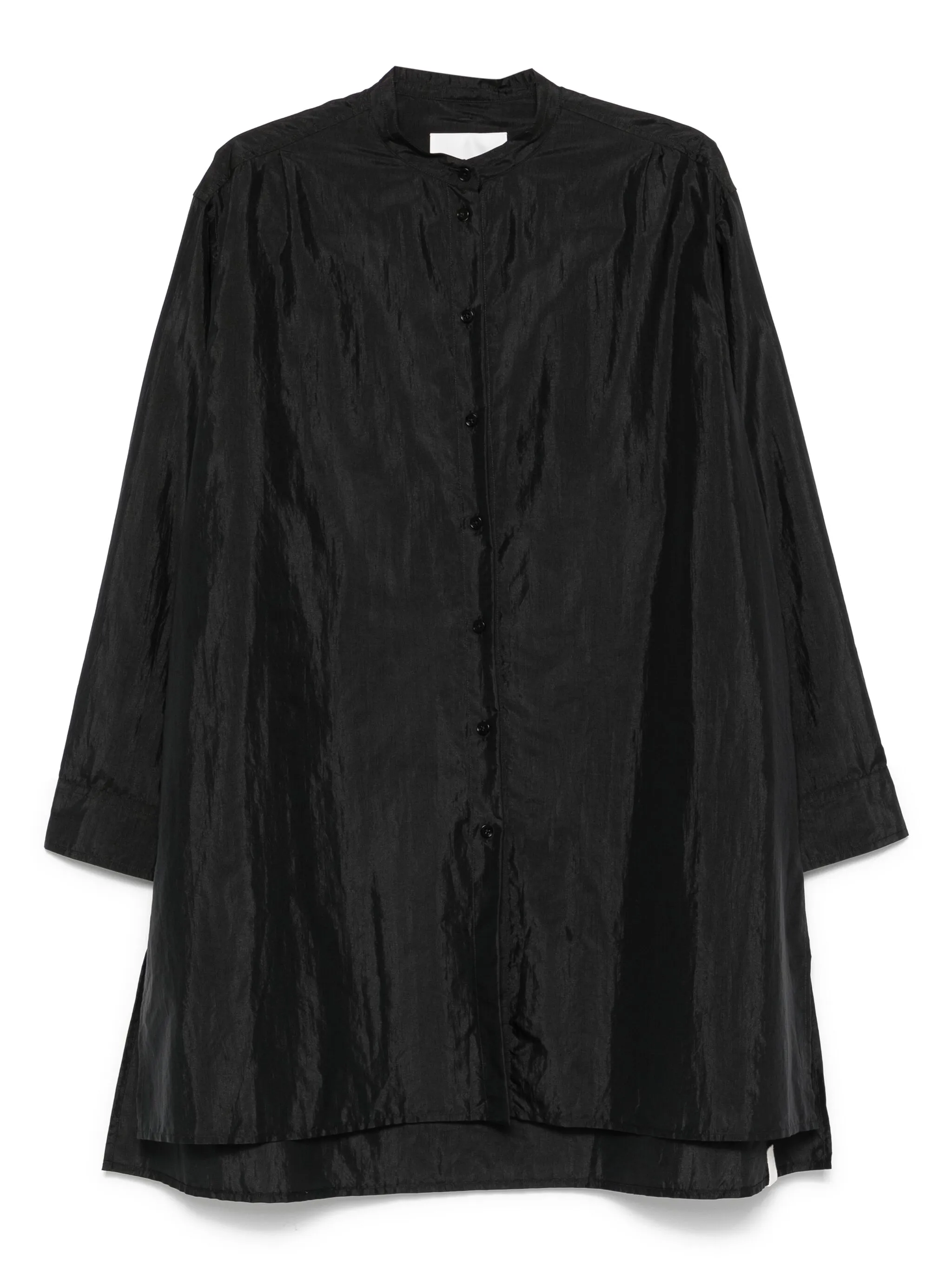 

Атласная рубашка Jil Sander, черный