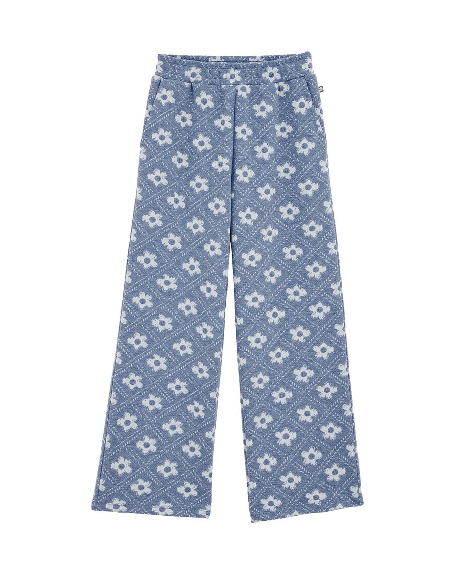 

Тканевые брюки WE Fashion Loose fit Pants, пыльно-голубой