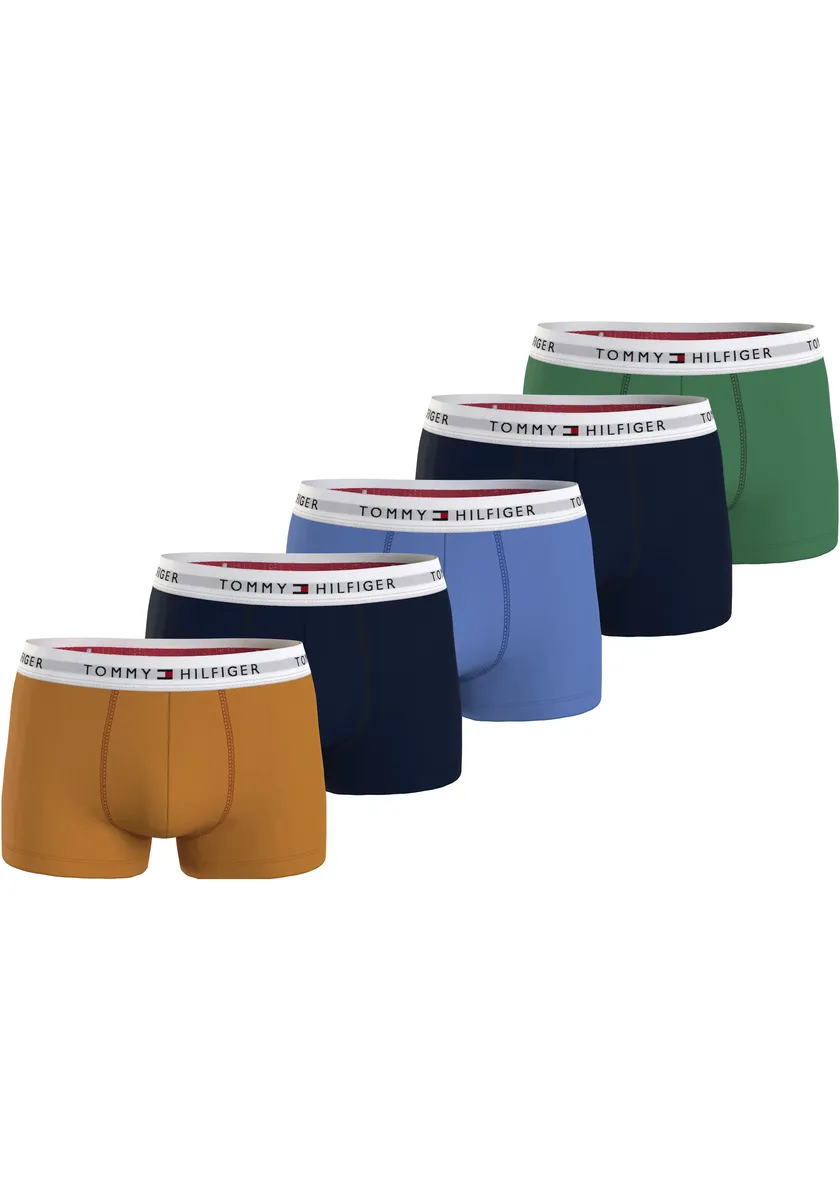 

Tommy Hilfiger Underwear Трусы "5P TRUNK" (5 шт. в упаковке, 5 шт. в упаковке), с эластичным поясом с логотипом, зеленый