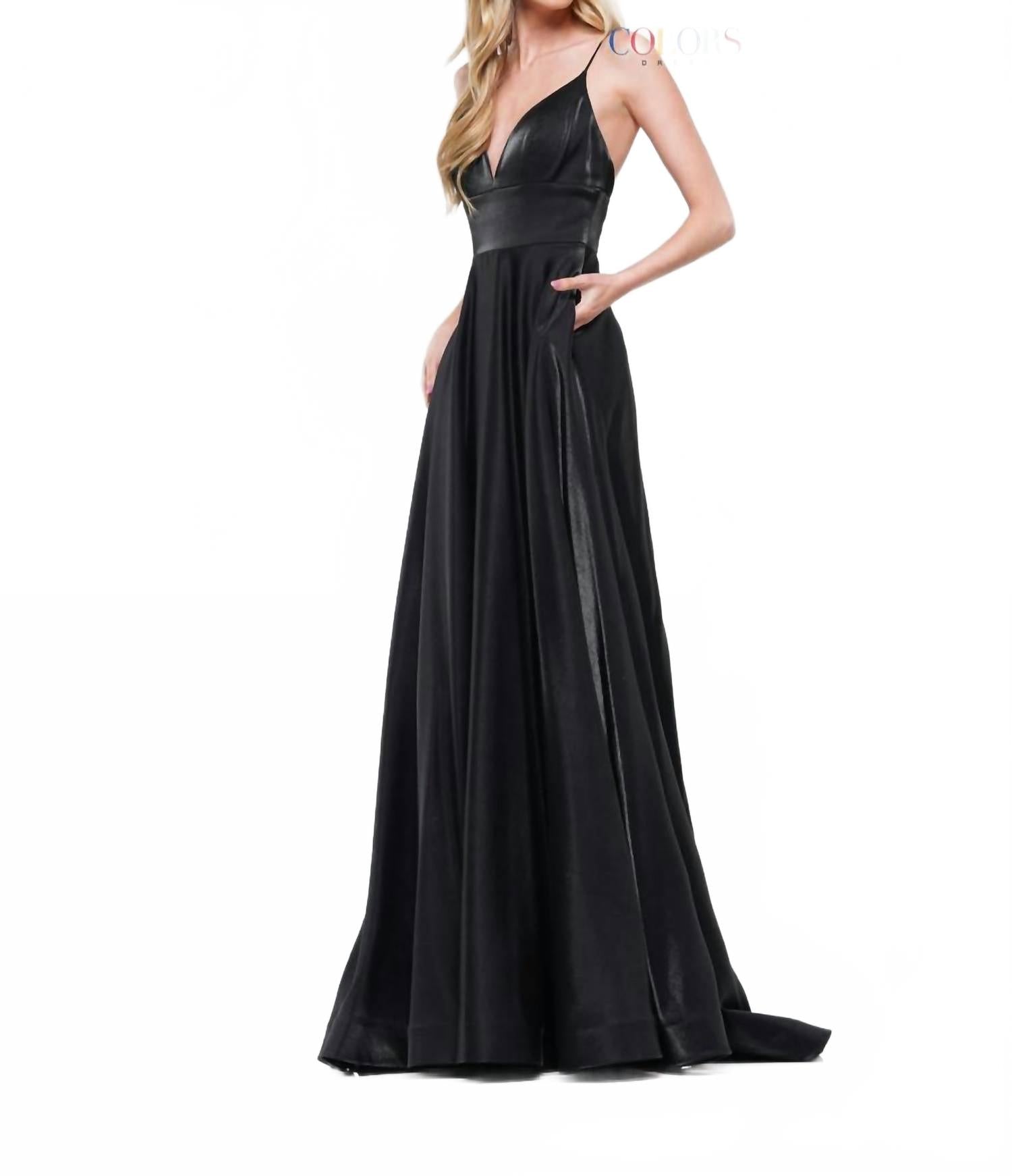 

2184 In Black COLORS DRESS
