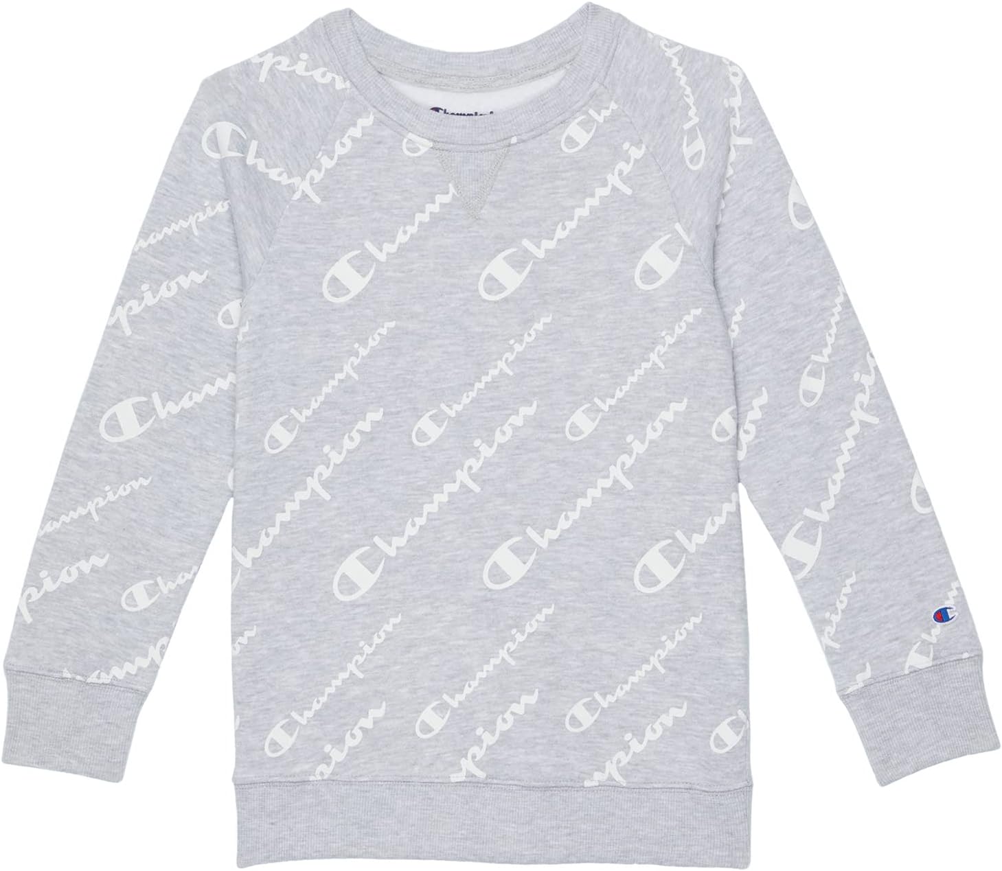 

Толстовка Champion Script Aop Crew, цвет Oxford Heather