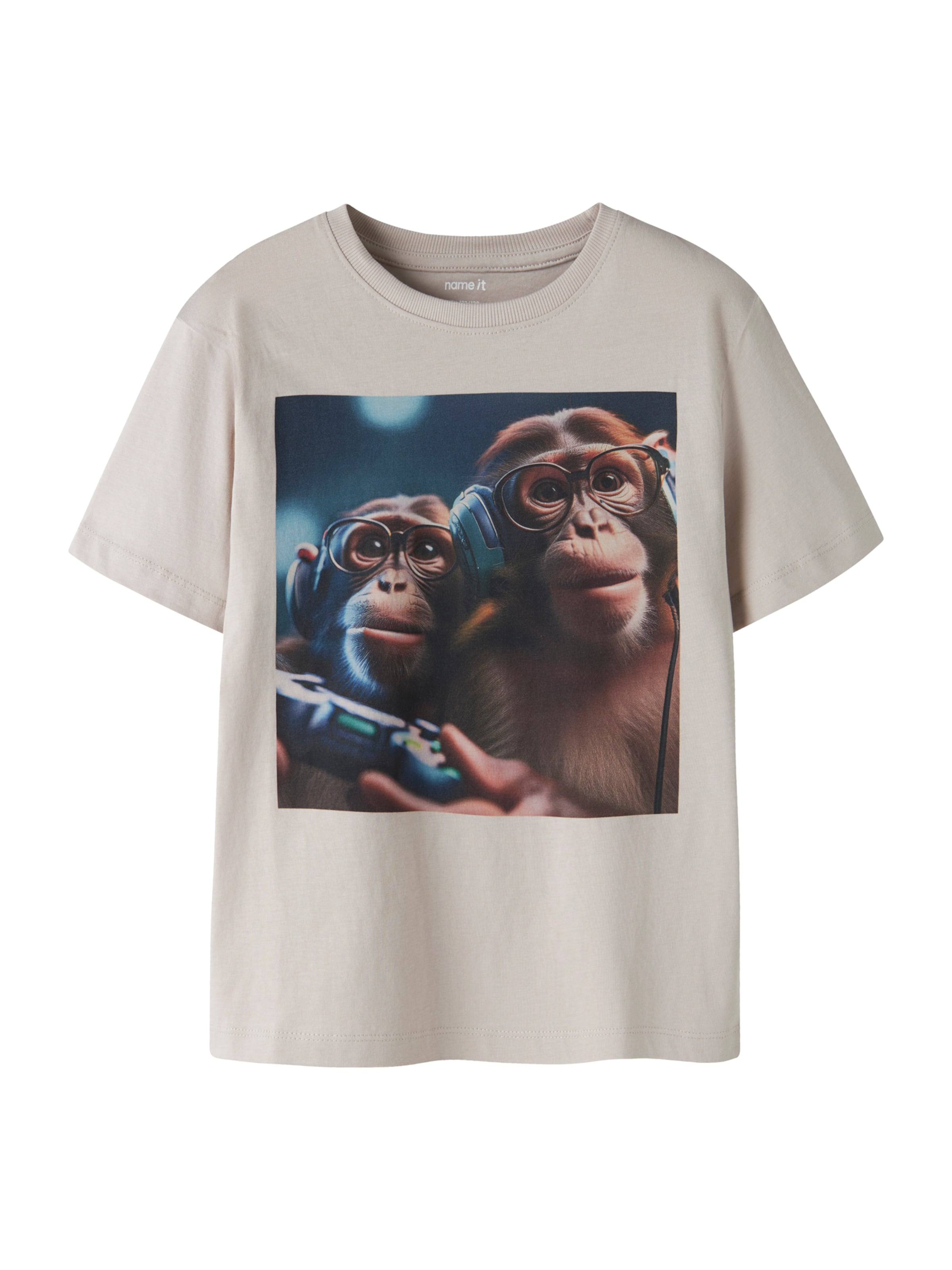 

NAME IT Футболка 'NKMVOTO' в цвете гридж