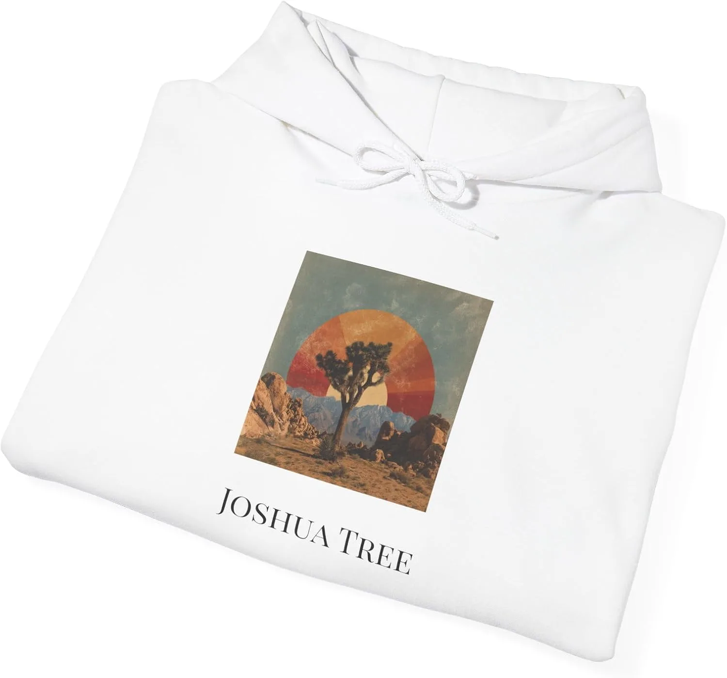 Худи унисекс Joshua Tree Artistic - Уютная мода, подарок для любителей искусства, стильная толстовка, уникальная одежда, расслабляющая атмосфера GENERIC, белый — фото 4