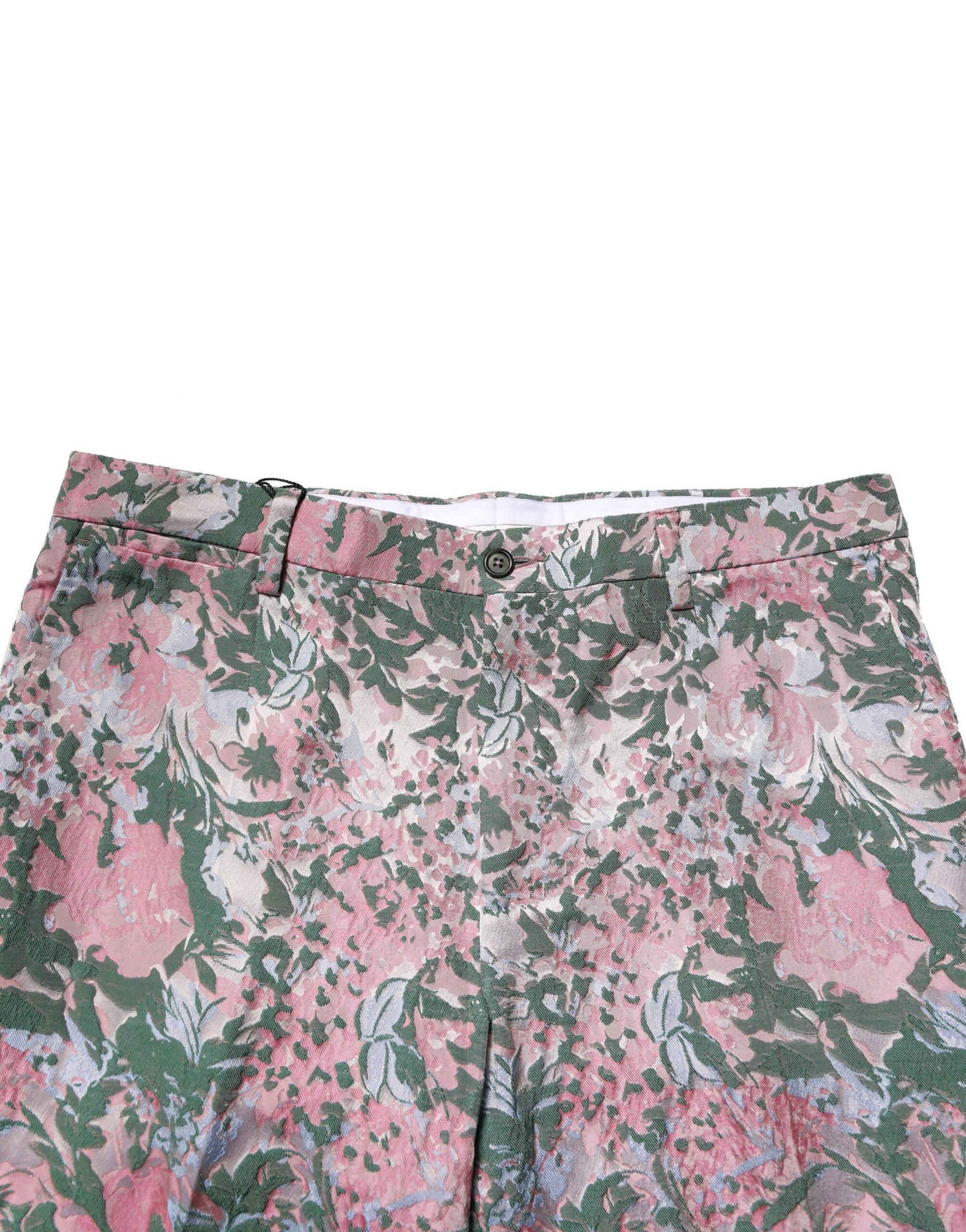 Брюки из разноцветного цветочного жаккарда Dolce & Gabbana, Multicolor — фото 4