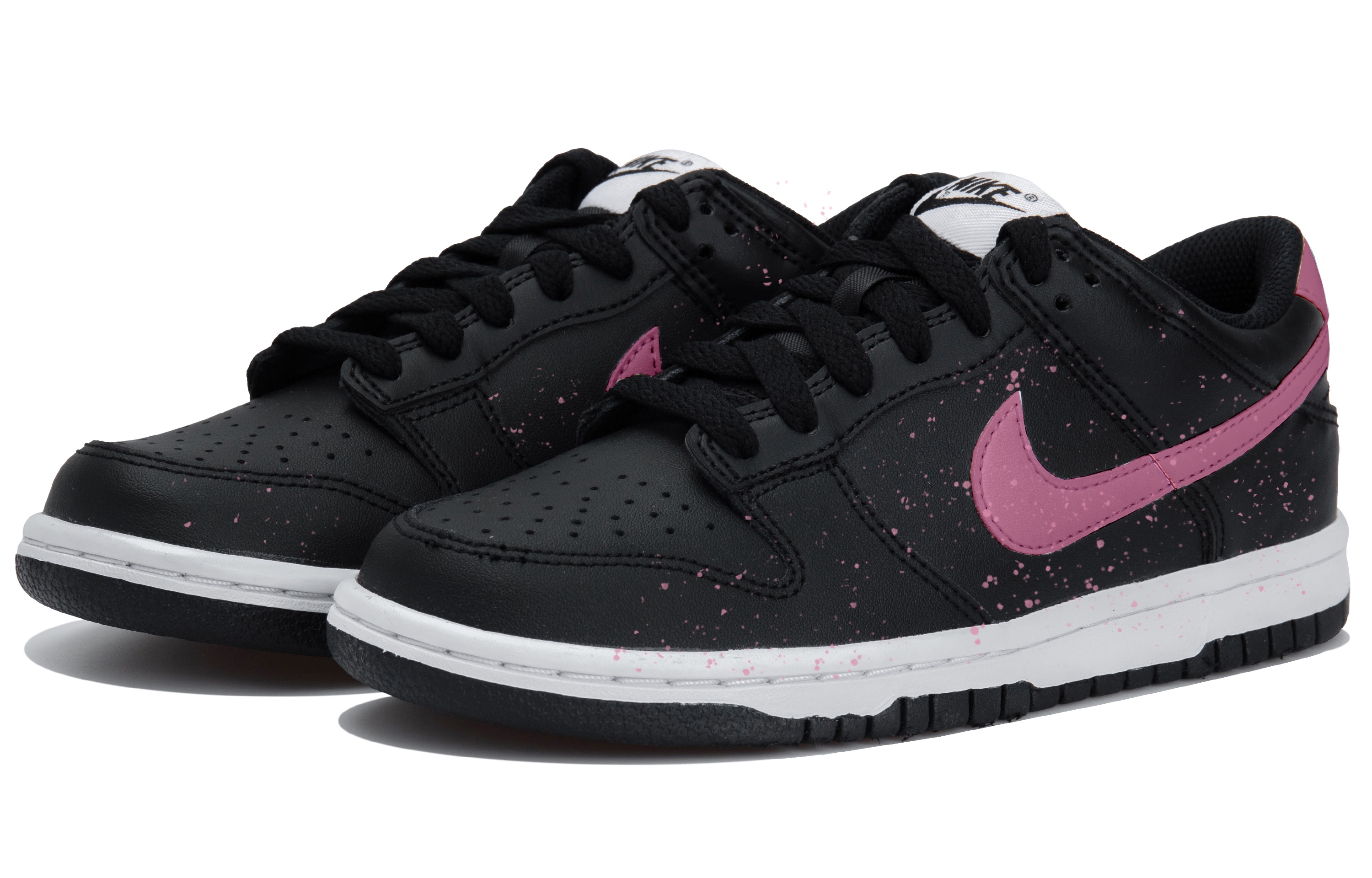 Детские кроссовки для скейтбординга Dunk Low Top для подростков Nike, черный/красный — фото 3