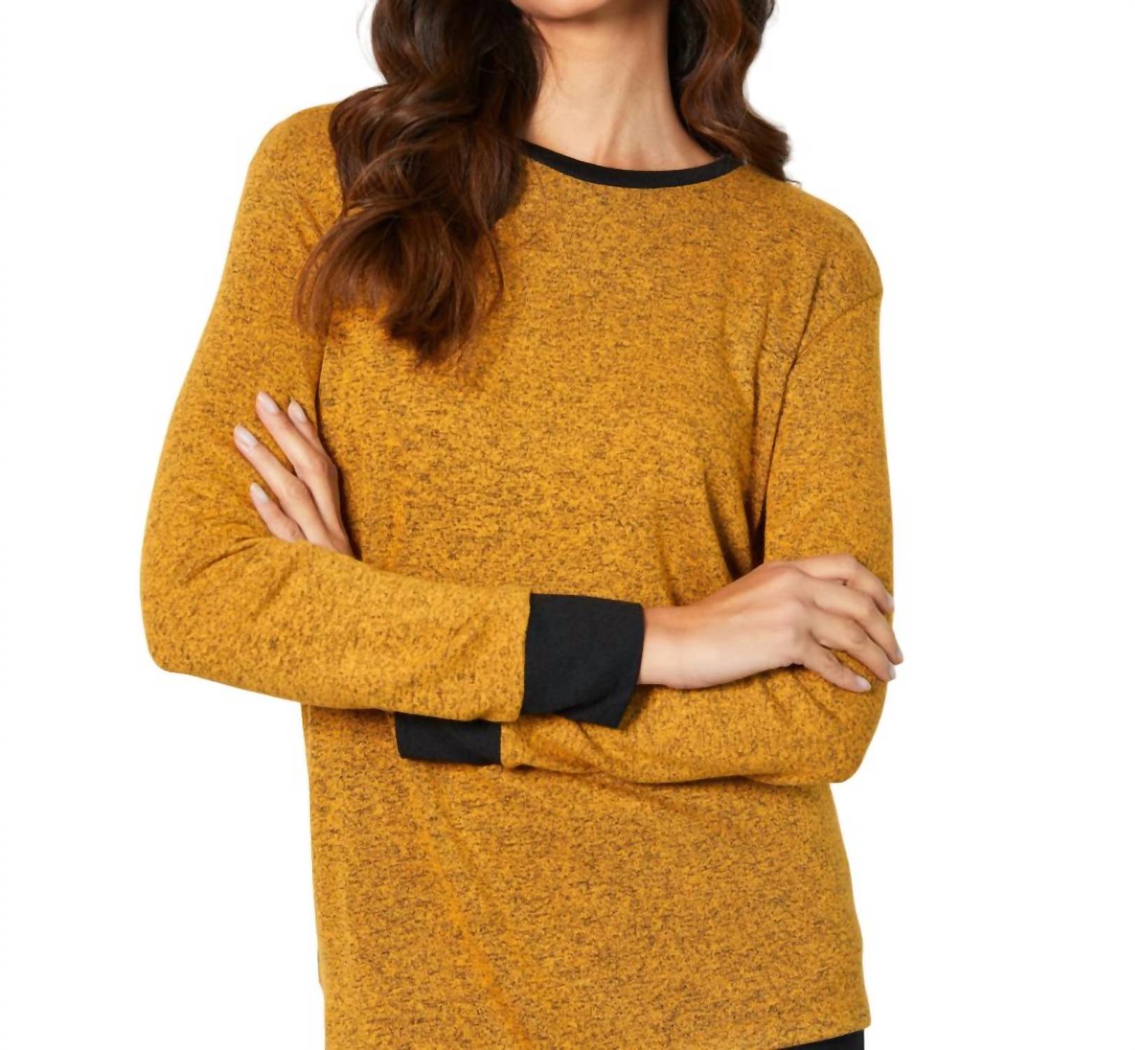 

Топ с круглым вырезом цвета манго french kyss, цвет mango