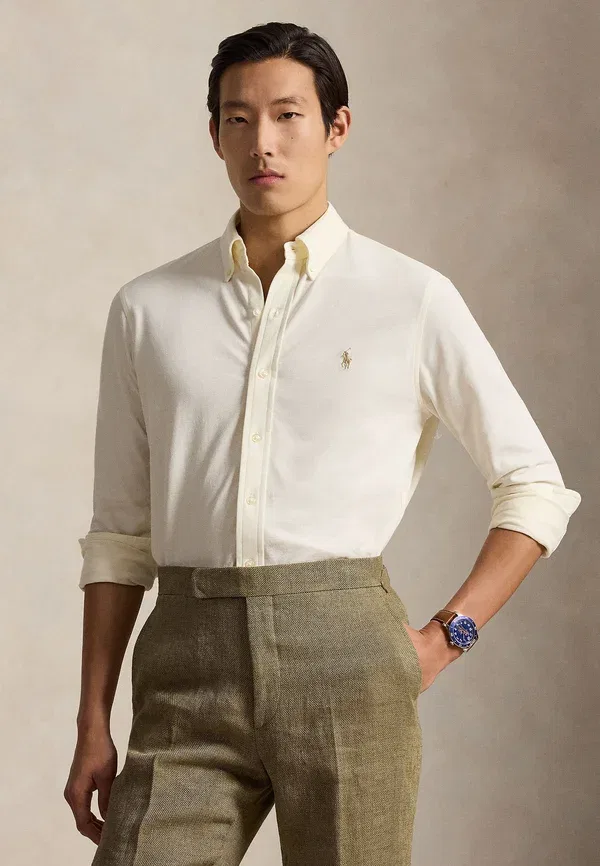 Футболка Polo Ralph Lauren Featherweight Mesh, бледно-кремовый