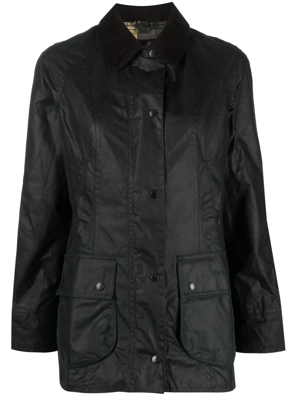 

Вощеная куртка Beadnell Barbour, зеленый