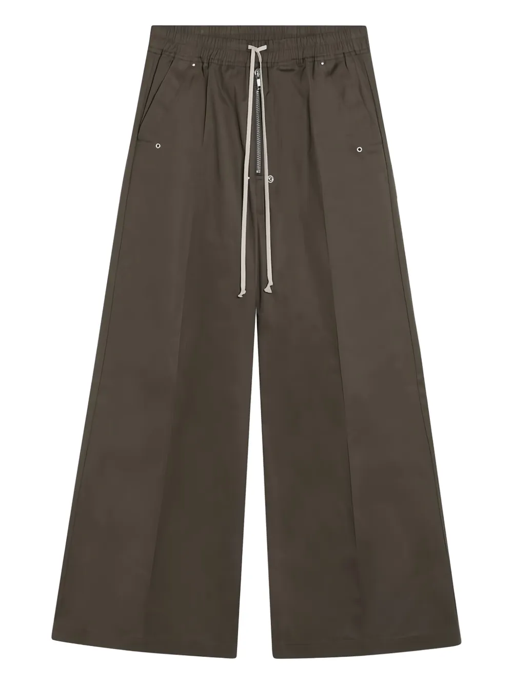 

Брюки с кулиской и складками Rick Owens, зеленый