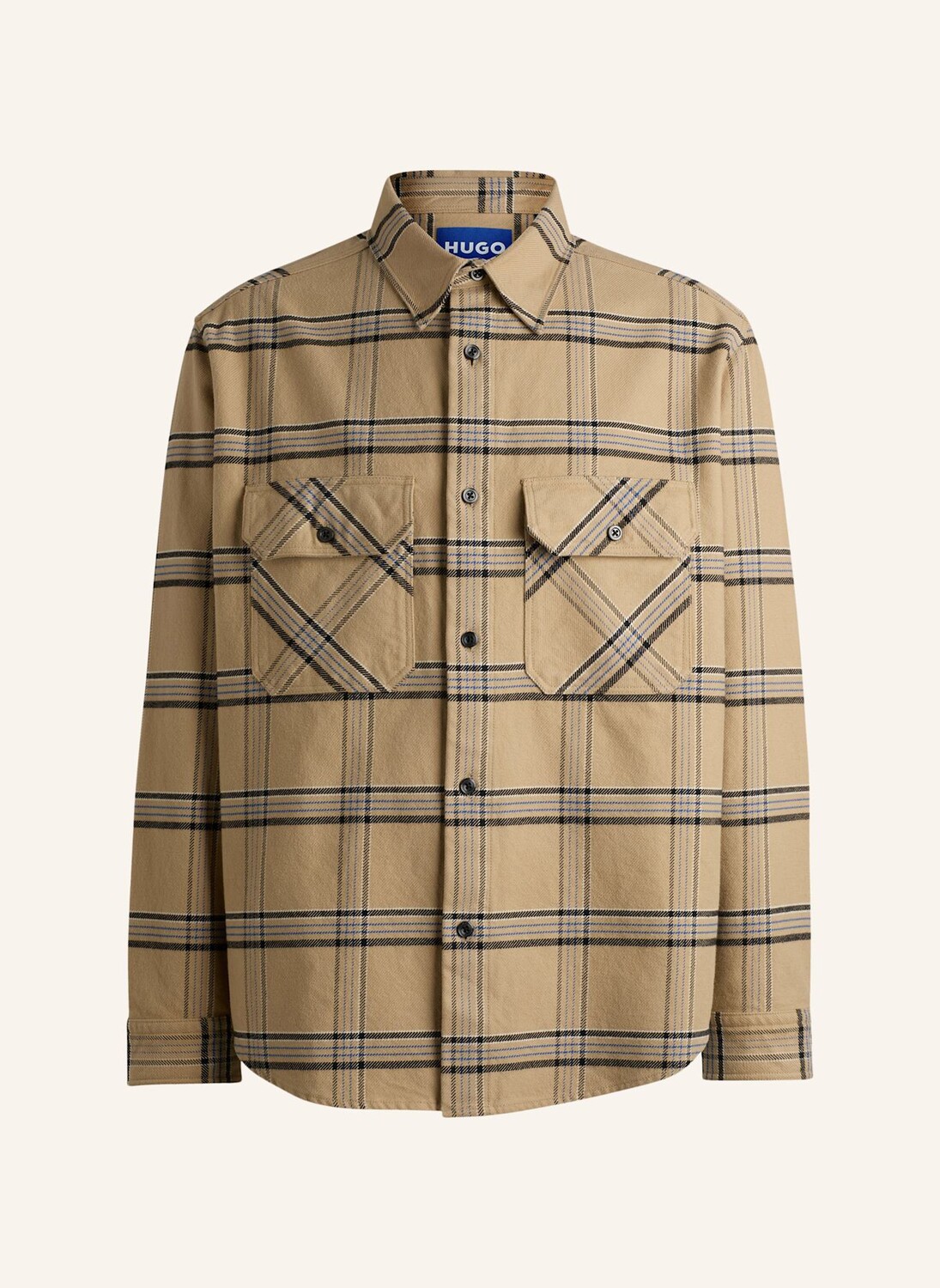 

Деловая рубашка ebolt oversize кроя HUGO, бежевый