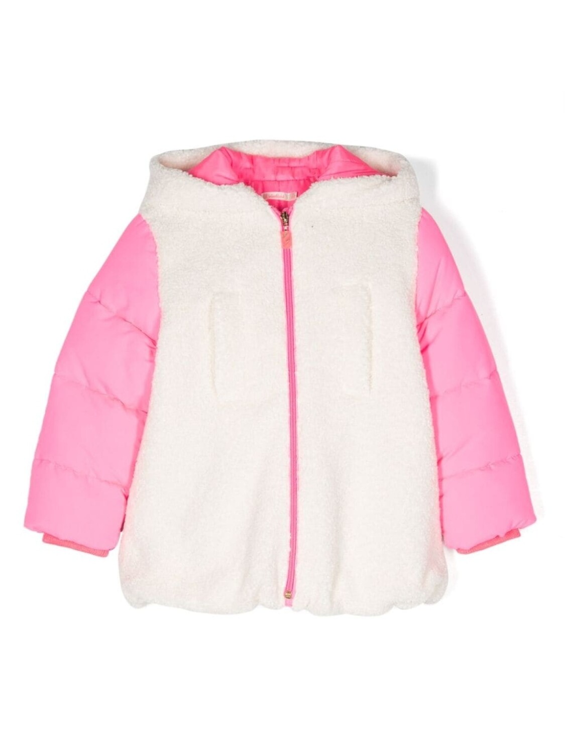 

Billieblush пуховик со вставкой из шерпы, белый