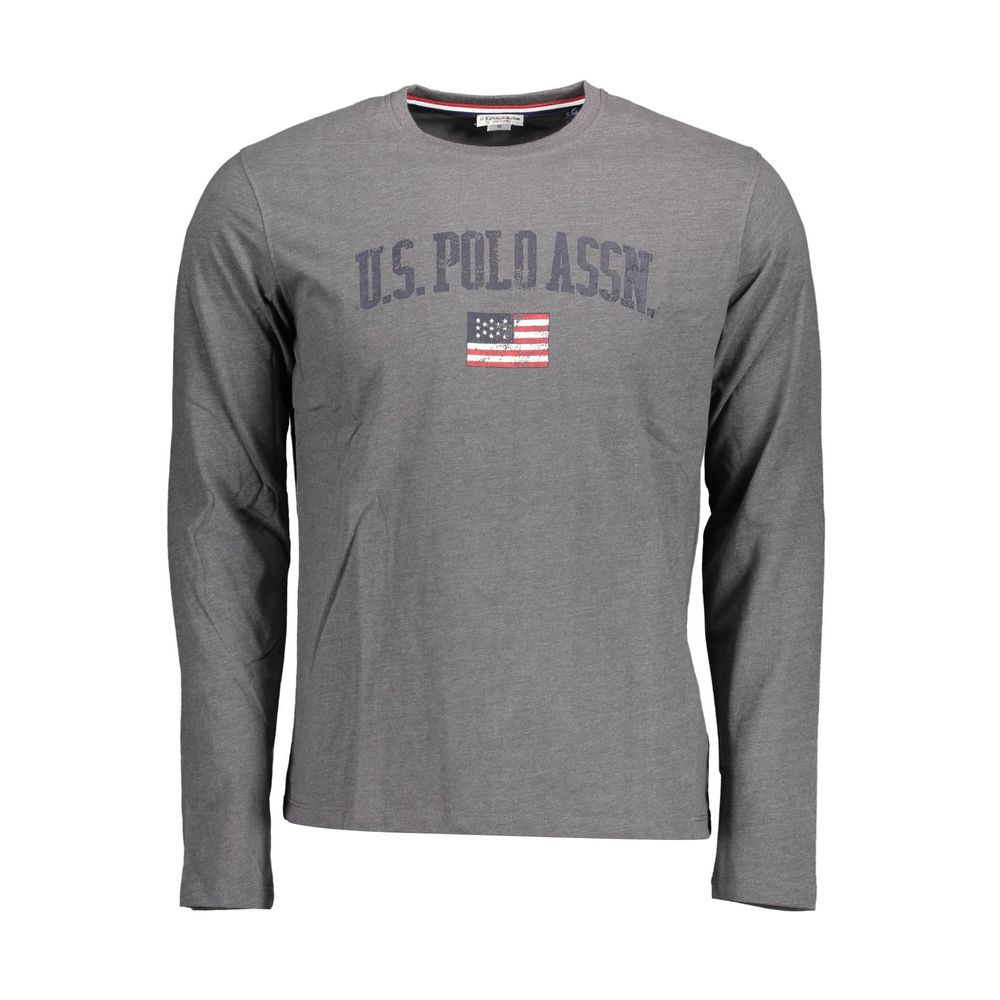 

Коричневая хлопковая мужская футболка U.S. Polo Assn.