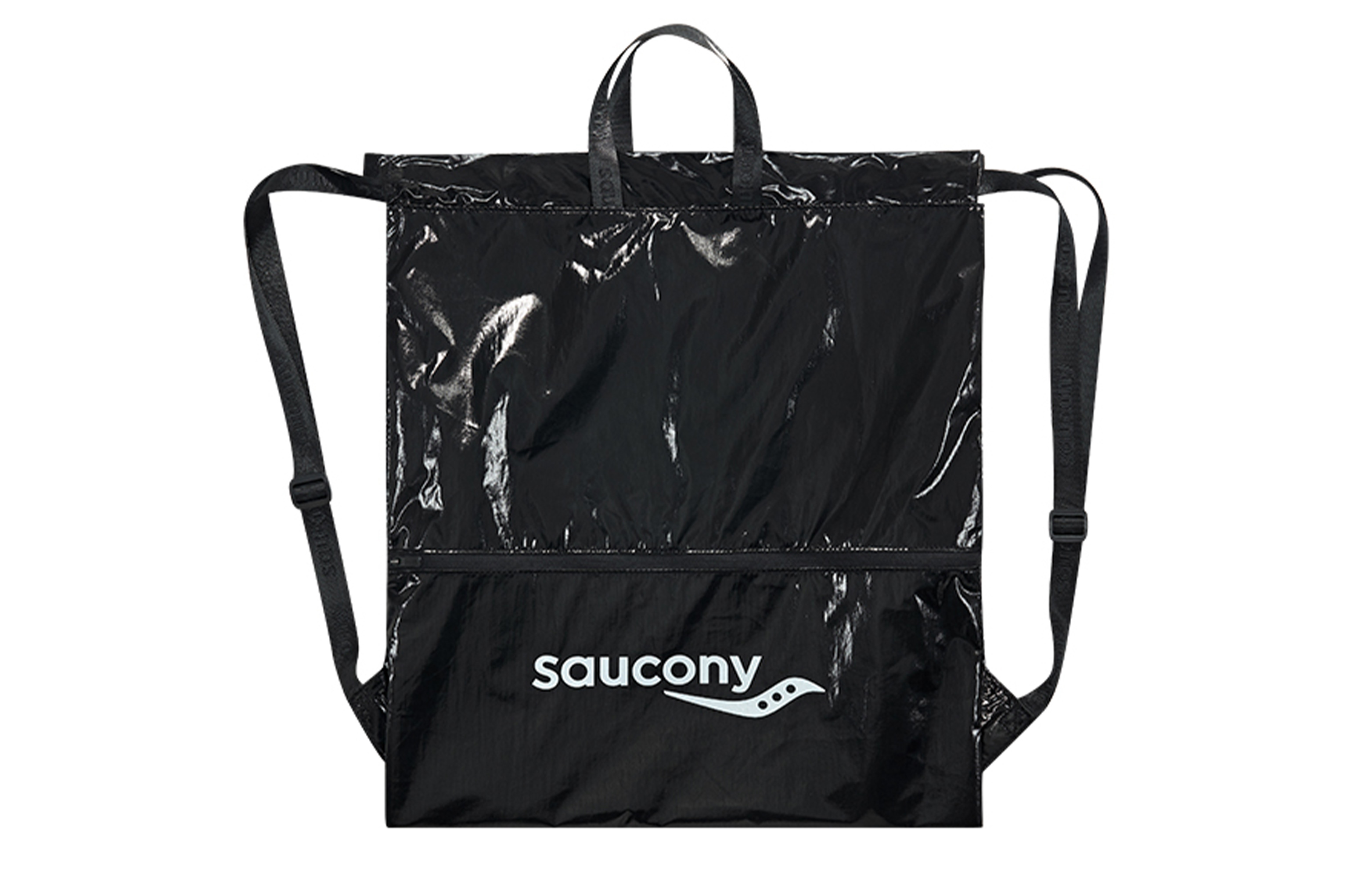 

Saucony Полиамидный рюкзак унисекс ярко-черный, Bright Black