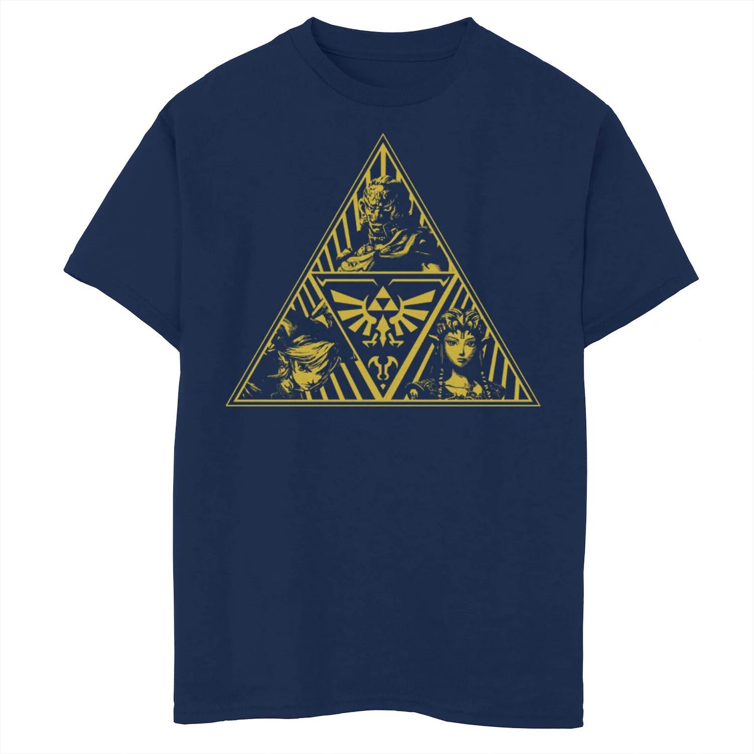 

Футболка с графическим изображением Nintendo Zelda Trifecta Group Shot для мальчиков 8–20 лет Licensed Character, синий