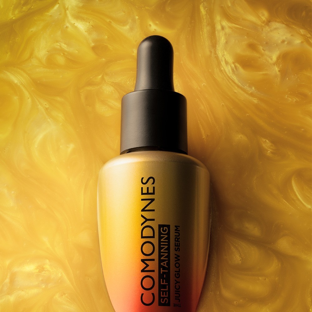 Средство для загара self-tanning juicy glow serum Comodynes, объем 30 мл — фото 4