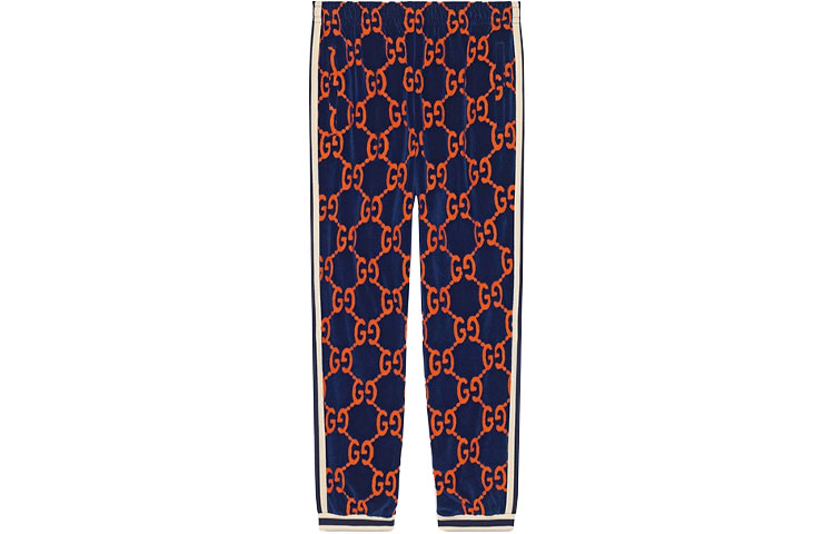 

Спортивные брюки Gg Chenille GUCCI, синий/оранжевый