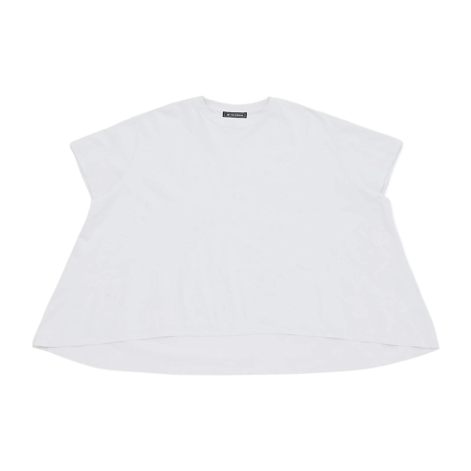 

New Balance Футболка Met24 с рукавом дроп-шиoulder женская white, Белый, New Balance Футболка Met24 с рукавом дроп-шиoulder женская white