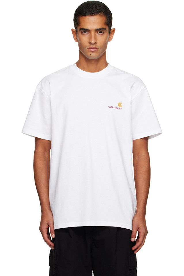 

Футболка с американским шрифтом Carhartt Work In Progress, белый