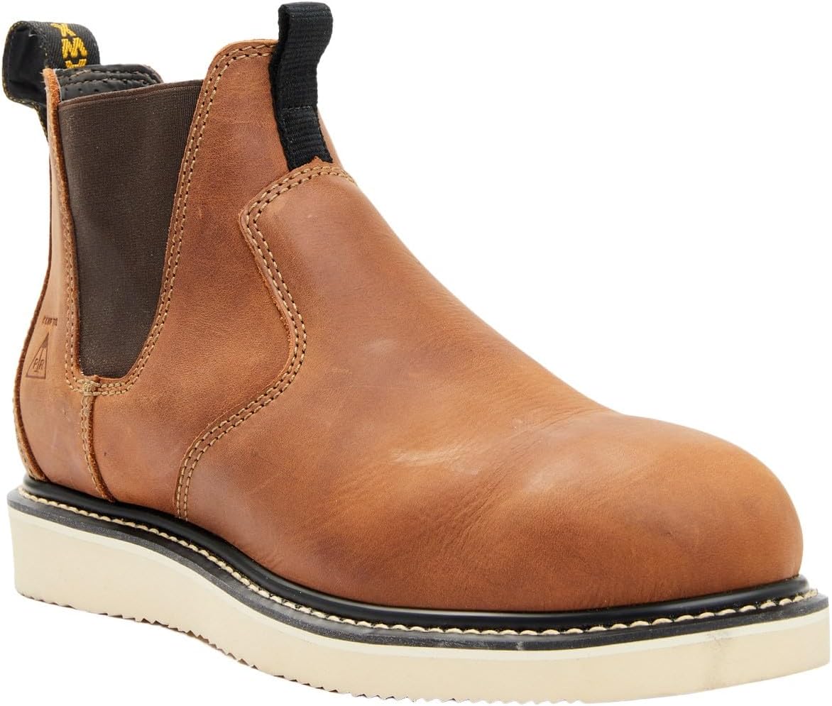 

Мужские ботинки Hawx Crazy Horse Wedge Chelsea с композитным носком - Bhxc0rpw81, коричневый