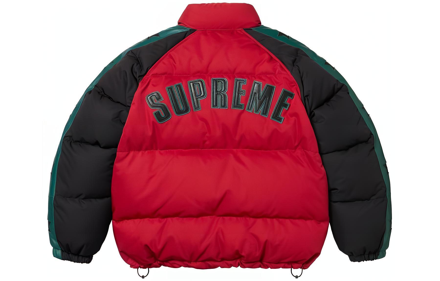 

Supreme Пуховик с рукавом-звездой, Red/Red