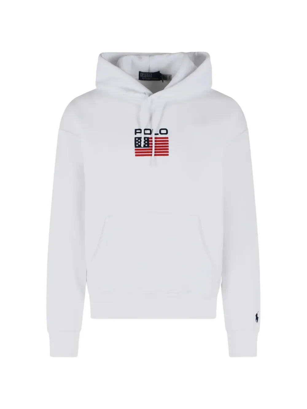 Худи с логотипом и кулиской POLO RALPH LAUREN, белый